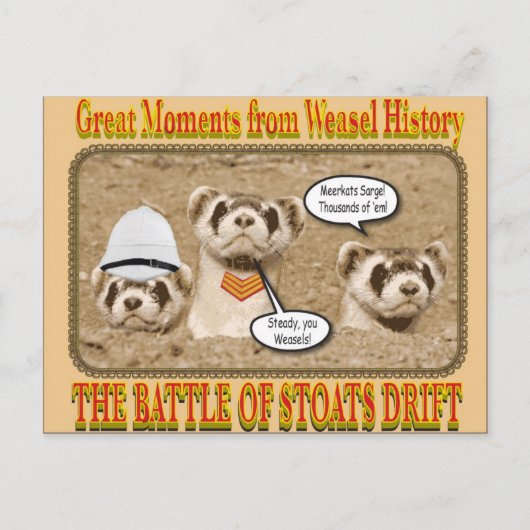 Carte postale de la bataille de Stoats Drift (Devant)