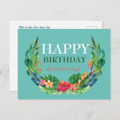 Carte postale de la belle Bible d'anniversaire (Devant / Derrière)