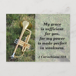 Carte postale de la Bible Ma grâce est suffisante