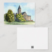 Carte postale de la bibliothèque de l'université C (Devant / Derrière)