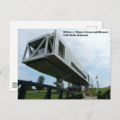 Carte postale de la bibliothèque présidentielle de (Devant / Derrière)