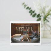 Carte postale de la bibliothèque William H. Hannon (Debout devant)