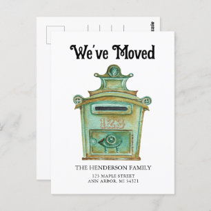 Carte postale de la boîte aux lettres de déplaceme