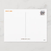 Carte postale de la boutique de café (Dos)