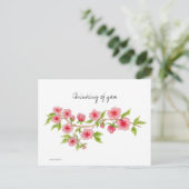 Carte postale de la branche Cherry Blossom (Debout devant)