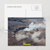Carte postale de la caldeira de Kilauea (Devant / Derrière)