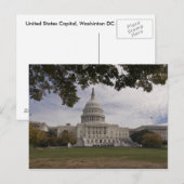 Carte postale de la capitale des États-Unis (Devant / Derrière)