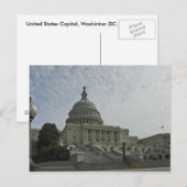 Carte postale de la capitale des États-Unis (Devant / Derrière)