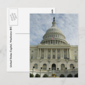 Carte postale de la capitale des États-Unis (Devant / Derrière)