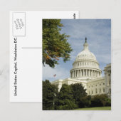 Carte postale de la capitale des États-Unis (Devant / Derrière)