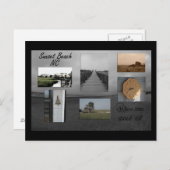 Carte postale de la Caroline du Nord de plage de (Devant / Derrière)