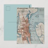 Carte postale de la carte ancienne de St Augustine (Devant / Derrière)