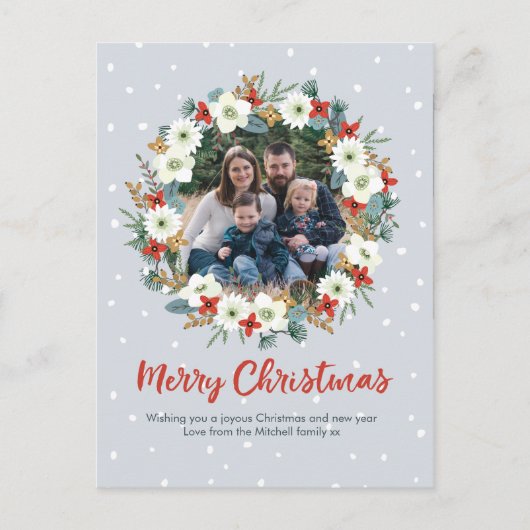 Carte postale de la carte de couronnes florales de (Devant)