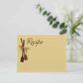 Carte postale de la carte de recette de cuisine an (Debout devant)