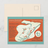Carte postale de la carte des Howard Johnsons de F (Devant / Derrière)
