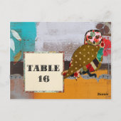 Carte postale de la carte postale de la table de l (Dos)