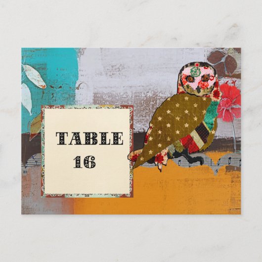Carte postale de la carte postale de la table de l (Devant)