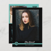 Carte postale de la carte postale du modèle d'acte (Devant / Derrière)