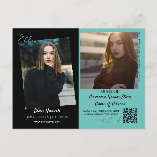 Carte postale de la carte postale du modèle d'acte (Dos)