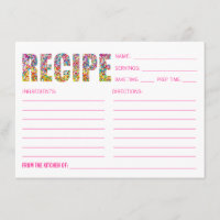 Carte postale de la CARTE RECEPE Thème de bonbons