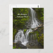 Carte postale de la cascade Stevens Canyon (Devant / Derrière)