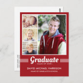 Carte postale de la catégorie Red Athletic Multi-P (Devant / Derrière)