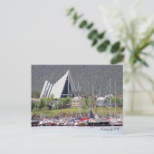 Carte postale de la cathédrale de glace (Debout devant)