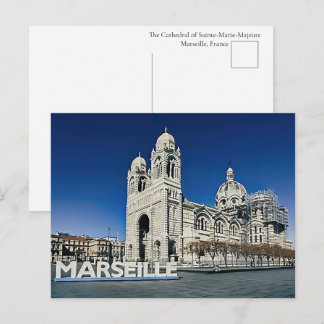 Carte postale de la cathédrale de Marseille