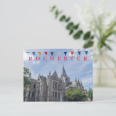 Carte postale de la cathédrale de Rochester (Debout devant)