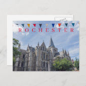 Carte postale de la cathédrale de Rochester (Devant / Derrière)