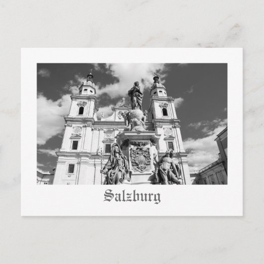 Carte postale de la cathédrale de Salzbourg (Devant)