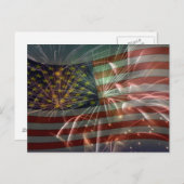 Carte postale de la célébration du 4 juillet (Devant / Derrière)