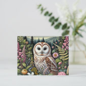 Carte postale de la Chouette des bois | L'Art Maje (Debout devant)