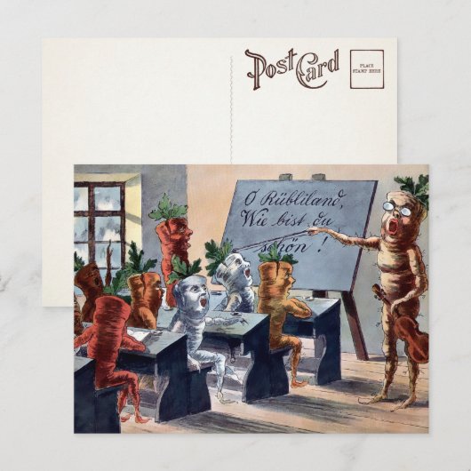 Carte postale de la classe de musique des carottes (Devant / Derrière)