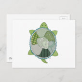 Carte postale de la clé Lime Turtle (Devant / Derrière)