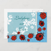 Carte postale de la coccinelle rouge (Devant / Derrière)
