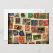 Carte postale de la collection de timbres (Devant / Derrière)