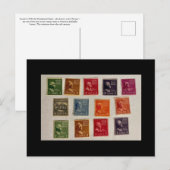 Carte postale de la collection de timbres Prexies (Devant / Derrière)