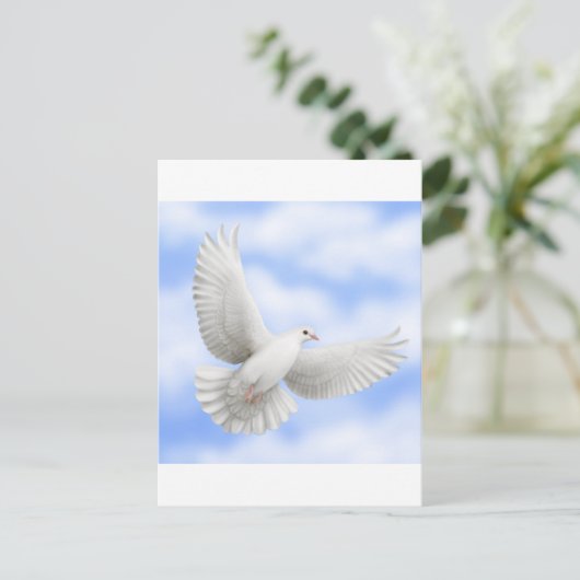Carte postale de la colombe (Debout devant)