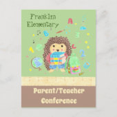 Carte postale de la conférence parent/enseignant (Devant)