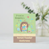 Carte postale de la conférence parent/enseignant (Debout devant)