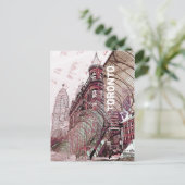 Carte postale de la construction de fer plat de To (Debout devant)