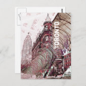 Carte postale de la construction de fer plat de To (Devant / Derrière)