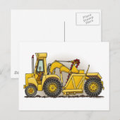 Carte postale de la construction de la terre (Devant / Derrière)