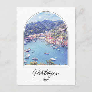 Carte postale de la côte d'Amalfi Portofino Italie