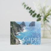 Carte postale de la côte de Capri (Debout devant)