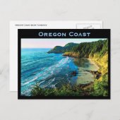 Carte postale de la côte de l'Oregon (Devant / Derrière)