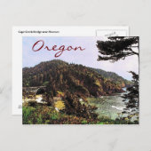 Carte postale de la côte de l'Oregon (Devant / Derrière)