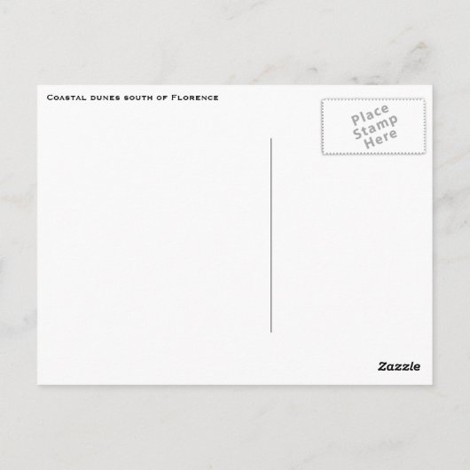 Carte postale de la côte de l'Oregon (Dos)