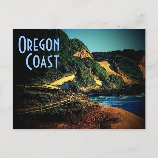 Carte postale de la côte de l'Oregon (Devant)